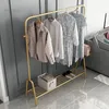 Armazenamento de roupas Sala de estar de ferro forjada nórdica Restaurante Restaurante Stands para Bedroom Cafe Rous Rack Rack simples Sapato de Homestay Dormitório