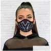Designer Masks Mascherine Planet Printing Breathable Dust Face Masks Black Cloth Washable Respirator Foldable Anti Smoke Reu Dhgarden Dhpix