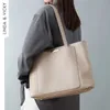 borsa firmata Borse tote in vera pelle per donna 2022 Borsa a tracolla per la spesa di grande capacità di lusso alla moda Borsa a mano con tendenza semplicità urbana