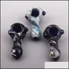 R￶kande r￶r Mini Style Hand Spoon Pipes 30g Glass Dry Pipe For Smoking Bong 5055 Q2 Drop Delivery Home Garden Hush￥ll Sundries A DHEJB