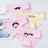 Mutandine 4pclot Cotone per Kid Girls Cartoon Soft Underwear Bambini Adolescenti Slip Mutande comode 221125