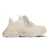 Balencigas Balencigas Luxury Designer Triple S Mens Fomens Casual Shoes Crue Sole Желтая зеленая черная белая голубая радуга Розовые спортивные кроссовки 2023 DNA1