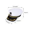 Berets Sailor Hat Yacht Captain Navy Marine Costume For Men Admiral