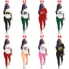 Designer Tracksuits Women Two Piece Pants Jogger Set Home Clothes Casual Long Sleeve Letters Pattern Printed T-shirt Leggings 77 Colours