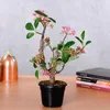 Dekorativa blommor konstgjorda v￤xter bonsai liten tr￤dkrukpa krukv￤xel