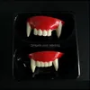 Décoration De Fête Halloween Réaliste Doux Buck Dents Pvc Intéressant Bretelles Terreur Vampire Cadavre Fausse Dent De Décoration De Fête 2 2 Dh7Sa