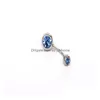 Navel Bell -knop Rings Crystal Piercing buikringen roestvrijstalen knopring vrouwen mode lichaam sieraden drop levering dhtuq