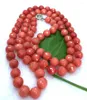 Chains Natural 10mm Round Faceted Orange Jade Gemstone Necklace 18''