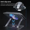 Car 7-17 inch Laptop Stand Aluminum Holder for Laptop Notebook PC Computer Ergonomic Bracket Cooling Fan Stand Heat Dissipation