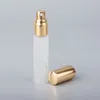 Bottiglia di profumo in vetro smerigliato da 10 ml Bottiglie spray riutilizzabili a nebulizzazione fine vuote Rotonde Piccole fiale di campioni di fragranze atomizzatore di profumi BH8031 TYJ