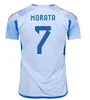 20222 23 Espagne Jerseys de football 2022 2023 Pedri Espana Morata Ferran Koke Gavi Azpilicueta Player Football Shirts Men Woman Kids Kits Llorente Ansu Fati Carvajal