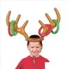 Favore di partito Cappello di inflazione del fumetto Cappello di corna di renna per bambini Decorazioni per feste a tema natalizio Regalo Bella forma Testa oversize Dh2Nw