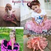 Skirts Drop Baby Girls Tutu Skirt Fluffy Children Ballet Kids Pettiskirt Girl Princess Tulle Party Dance 221125