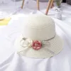 Şapkalar Yaz Bebek Çiçek Nefes Alabilir Güneş Çenesi Şapka Çanta Çantaları Çocuk Kızlar Visor UV Koruma Panama Gorras H5