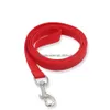 Dog Collars Leashes 120Cm Simple Dog Collar Leash Hook Nylon Walk Training Leashes Pet Dogs Supplies Drop Delivery Home Garden Dhmh2