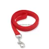 Guinzagli per collari per cani 120 cm Guinzaglio per collare per cani semplice Gancio per guinzaglio in nylon Guinzagli per addestramento per passeggiate Forniture per cani da compagnia Consegna di goccia Giardino domestico Dhmh2