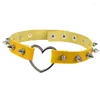 Choker 8 Color Fashion Rivet Necklace Belt Collar Pu Leather For Women Party Club Sexy Gothic Jewelry