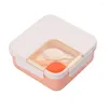 Dinnerware Sets Portable Lunch Box Plastic Compartment Bento With Spoon For School Office 1.1L Large-capacity Sealed JS22