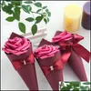 선물 랩 22cm 활 꽃 콘 사탕 박스 Cajas de Regalo 패키지 홀더 케이스 크리에이티브 보석 웨딩 파티 선호 주최자 립스틱 DH6E2
