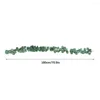 Fleurs décoratives couronne de feuilles artificielles arc de mariage mur décoration de jardin canne d'eucalyptus 180 cm tissu de soie plantes de simulation lierre rond