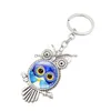 Keychains Lanyards Owl Glass Cabochon Keyring Keychain Shape Key Chain Holders Fashion Accessories Bag Hangs Drop Delivery Dh7La