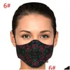 Maschere di design Ornamento Respiratori riutilizzabili stampati Maschere lavabili per il viso Mascarilla retrattile Ciclismo personalizzato Breat Dhgarden Dhyqs