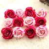 Decoratieve bloemen 5 -pics 10 cm echte touch White Red Rose Decor Artificial Heads Silk Floral Wedding Home Party Design Bruid Gift Diy