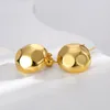 Stud Earrings Big Pendant Fashion Light Luxury Zircon S925 Silver Needle Trend Matching Jewelry Plated 18K Gold