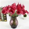 Faux bloemen groen calla lely real touch kunstmatige bloem faux bloemen feest bruiloft bloemen huizen tuin decoratie drop leveren dhdas