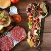 Piatti X6HD Divertente Tavola per Aperitivi Formaggio in Legno Che Serve Salumi per Antipasti Piatto da Cucina Novità Forma