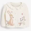 Cardigan Little Maven Kids Girls одежда Прекрасная розовая кроличья свитер с цыплятами хлопковой толстовки осенняя одежда 2 до 7 лет 221125