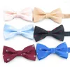 Bow Ties 12colors Bowtie Hanky Set Skull Pattern Adjustable Small Pocket Towel Fashion Leisure Cravata Men's Tie Mens Gifts