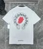 Brand Luxury CH Mens t Shirts Fashion Man Tees Sanskrit Letter T-shirt Summer Horseshoe Flower Cross Short Sleeve Designer Tshirts Hip Hop Sweater Women Top Shirt 4u3d