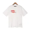 T 셔츠 디자인 셔츠 옷 천사 100%면 캐주얼 세련된 야생 인쇄 된 짧은 슬리브 팜서 로고 패션 천사 소녀 그래픽 티셔츠 검은 흰색 크기 S-XL