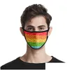 Tasarımcı Maskeleri Sunsn Solunmen Toz Geçirmez Maskarilla Yıkanabilir Yüz Maskeleri Unisex Rainbow Renk Festivali Buzlu İpek ABD Bayrağı Han Dhgarden Dhgul