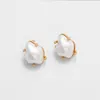 women designer stud earrings CELI Triomphe cotton pearls retro frosted engagement jewelry