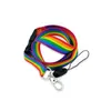 Party Favor 10Pcs Rainbow Mobile Phone Straps Party Favor Neck Lanyards For Keys Id Card Usb Holder Hang Rope Webbing 889 B3 Drop De Dh3Yl