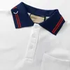 Heren T-shirts Designer De originele versie onderscheidt het marktmodemerk Gu Gujia Embroidery Pure Cotton Short Sleeve Polo Neutral Loose Tee WY7A