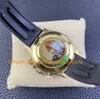 5 Style Chronograph zegarek Mężczyźni 40 mm czarna tarcza 18k żółta złota ceramiczna ramka męska gumowa bransoletka czysta chron stopu