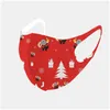 Masques de créateurs Masque de Noël Masque d'été Adt Masques pour enfants Dessin animé Père Noël Imprimé Bouche de protection anti-poussière extérieure Dhgarden Dhszj