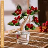 Decorative Figurines Art 2022 Crystal Home Swing Office Lucky Ornament Creative Gift Color Small Tree Decoration Room Decor