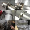 2.5/3 Inches Car Stainless Steel Exhaust Pipe Throat Hoop Flange Clamp Auto Modification Parts Vehicle Accessories