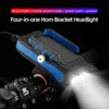 Carro novo LED de lanterna de bicicleta de bicicleta recarreg￡vel LED de lanterna 4 em 1 em 1 bike hold hold power power biciclo