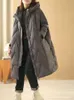 Women's Down Parkas Janveny Long Coat Long Coat 90% White Duck Giacca inverno femmina Feather con cappuccio con cappuccio 221125