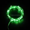 Decorazione per feste Squisita piccola lampada a stella Pulsante Batteria Colore Led String Decorazione in filo di rame Calda luce bianca pura con Mticolo Dhxkd