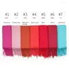 Lenços 35 cores Mulheres finas quentes de capa de cashmere macias envoltivamente