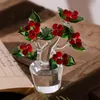 Estatuetas decorativas Arte 2022 Crystal Home Swing Office Ornamento Lucky Gift Creative Color Small Tree Decoration Room Decor