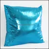 Pillow Mobile Cushion Artificial Pu Mti Colors Throw Pillow Simple Style Home Furnishing Sofa Monochrome Pillows New Arrival 10Zf L1 Dhcvw