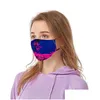 Designer Masks Cotton Cartoon Printed Girl Dust Face Masks kan sätta filter Mascarilla Washable Fashion Breathing Mascherine Dhgarden Dhebs