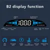 OBD2 B2 GPS HUD رؤوس عداد السرعة للسيارة ذكية تذكير التنبيه الرقمي المقياس إلكترونيات سيارات سيارات لجميع السيارات